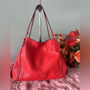 Coach  Edie 31 Shoulder Bag In Luxe Refined & Polished Pebbled Leather